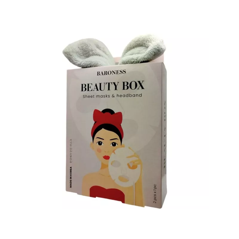 Baroness zestaw Beauty Box: opaska + 2 maski