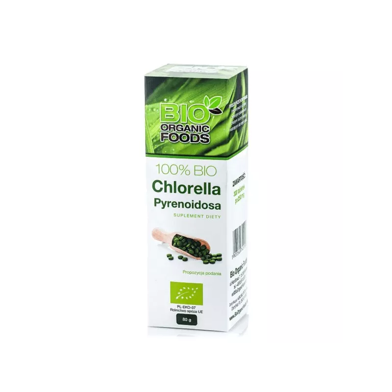 BIO ORGANIC FOOD 100% BIO Chlorella Pyrenoidosa