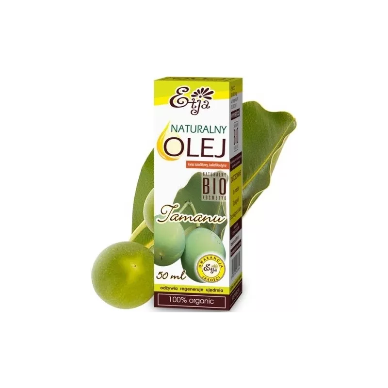 Etja Olej Tamanu Bio 50Ml Zwalcza Łupież, Trądzik