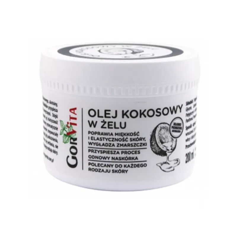 Gorvita Olej Kokosowy W Żelu 200 Ml zmarszczki
