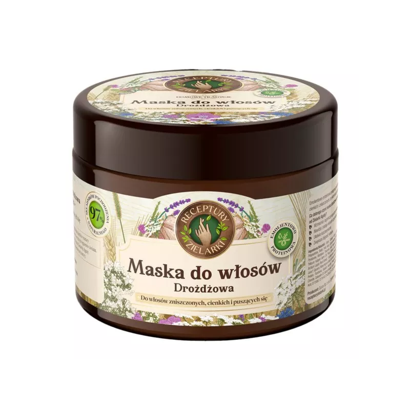 Maska do włosów drożdżowa 300 ml Receptury Zielark