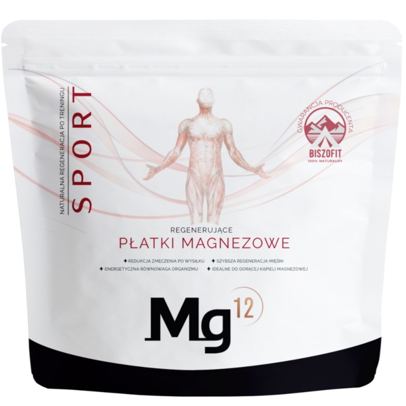 Mg12 Płatki Magnezowe Do Kąpieli Sport 1KgBiszofit