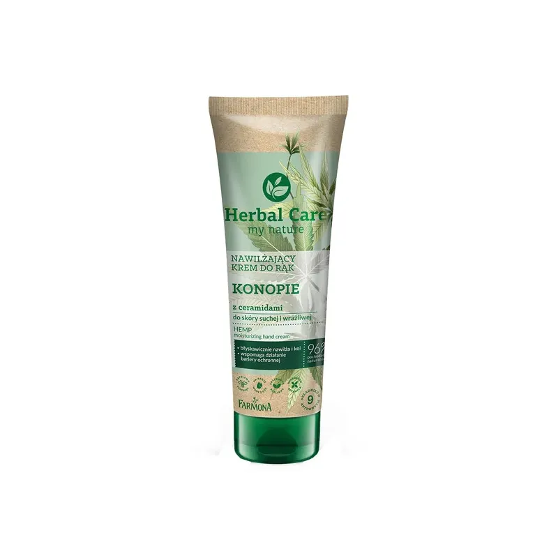 Herbal Care Krem do rąk KONOPIE nawilżający100 ml - obrazek 2