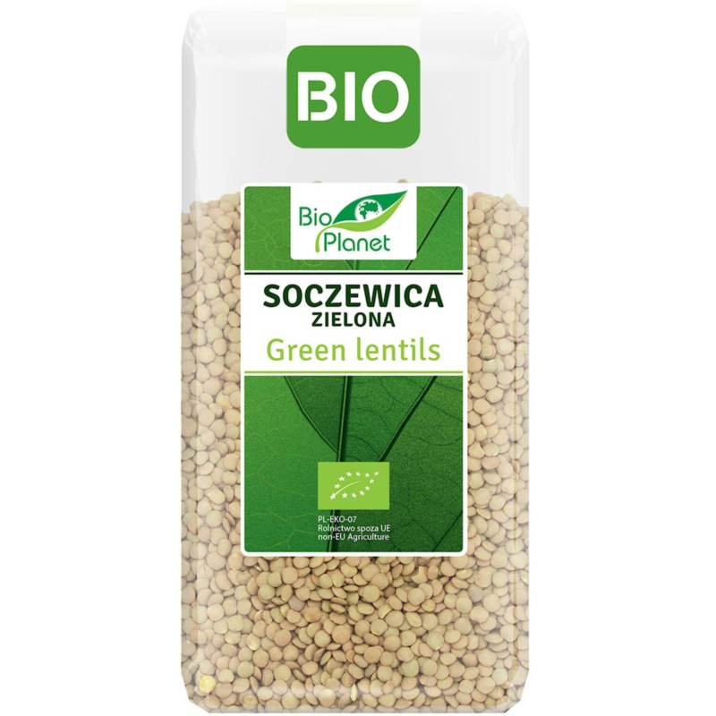 BIO PLANET Soczewica zielona BIO 400 g